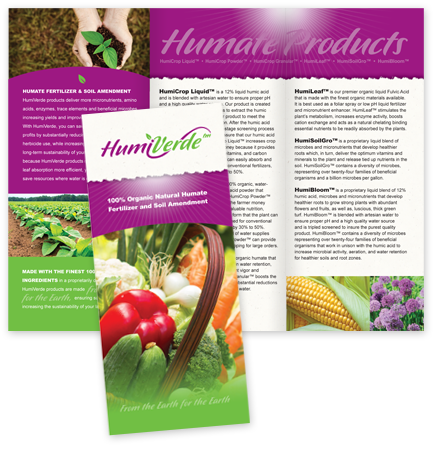 Brochure design for HumiVerde